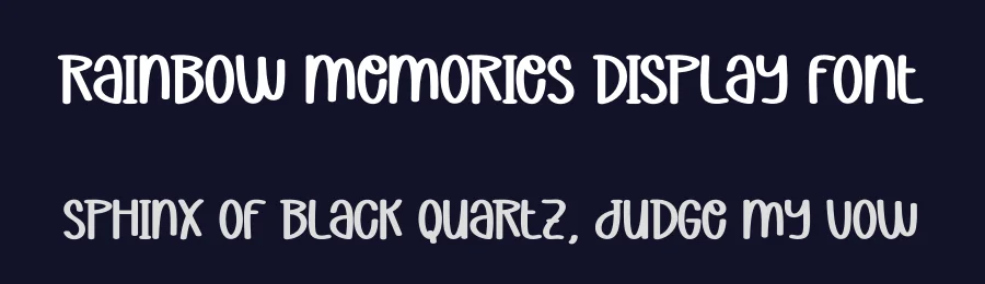 Rainbow Memories Display Font by creativeletter — Display Font — thumbnail 2