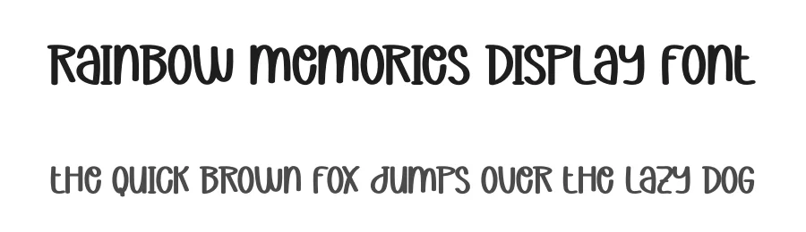 Rainbow Memories Display Font by creativeletter — Display Font