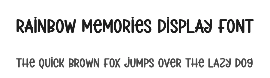 Rainbow Memories Display Font by creativeletter — Display Font
