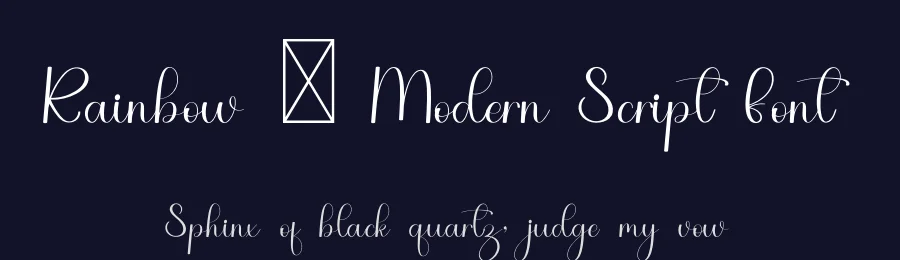 Rainbow – Modern Script Font by freshtypeink — Script Handwritten Font — thumbnail 2