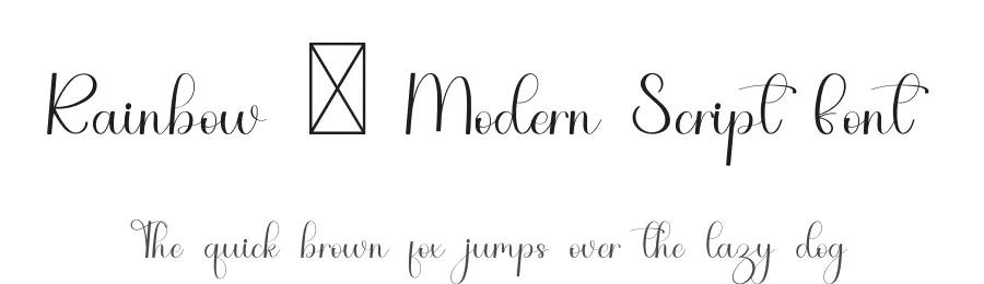 Rainbow – Modern Script Font by freshtypeink — Script Handwritten Font