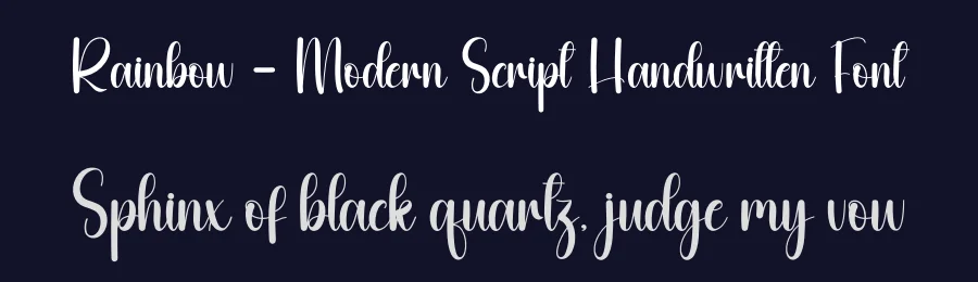 Rainbow – Modern Script Handwritten Font by andikastudio — Script Handwritten Font — thumbnail 2