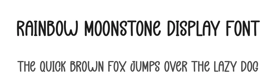 Rainbow Moonstone Display Font by creativeletter — Display Font