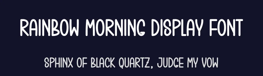 Rainbow Morning Display Font by creativeletter — Display Font — thumbnail 2