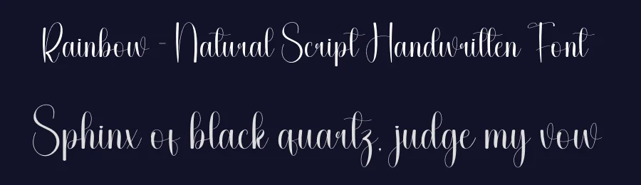 Rainbow – Natural Script Handwritten Font by andikastudio — Script Handwritten Font — thumbnail 2