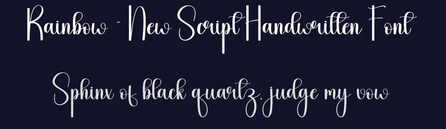 Rainbow – New Script Handwritten Font by andikastudio — Script Handwritten Font — thumbnail 2