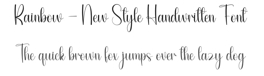 Rainbow – New Style Handwritten Font by andikastudio — Script Handwritten Font