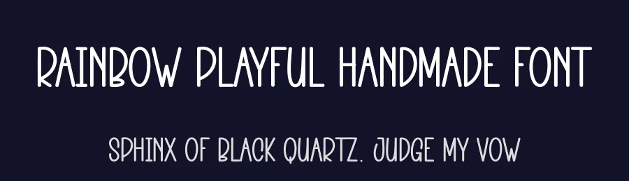 Rainbow Playful Handmade Font by andikastudio — Display Font — thumbnail 2