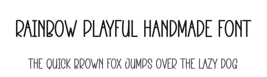 Rainbow Playful Handmade Font by andikastudio — Display Font