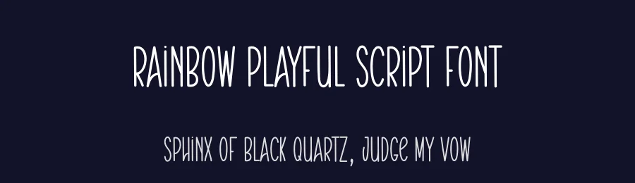 Rainbow Playful Script Font by andikastudio — Script Handwritten Font — thumbnail 2