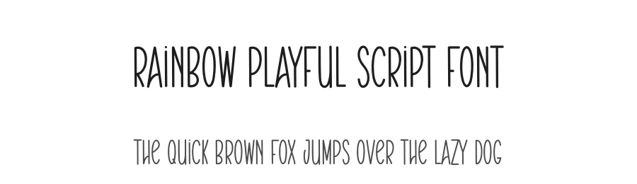 Rainbow Playful Script Font by andikastudio — Script Handwritten Font