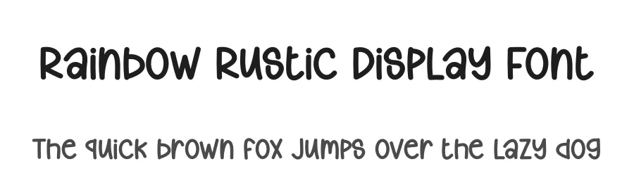 Rainbow Rustic Display Font by creativeletter — Display Font