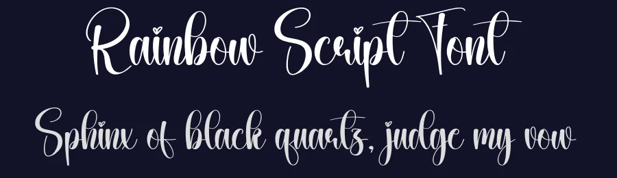 Rainbow Script Font by creativeletter — Script Handwritten Font — thumbnail 2