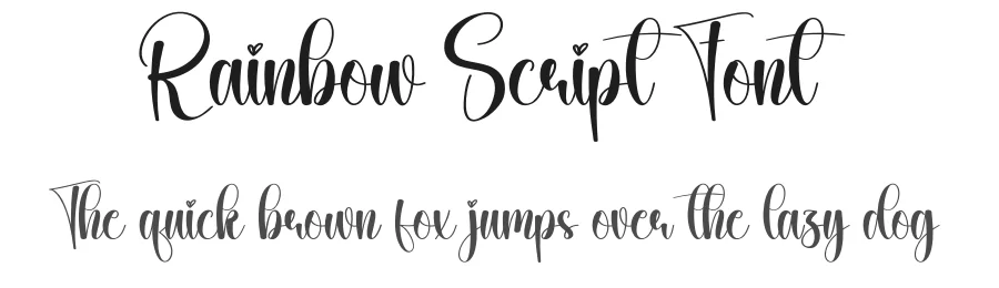 Rainbow Script Font by creativeletter — Script Handwritten Font