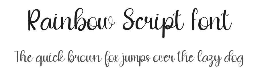 Rainbow Script Font by inermediaSTUDIO — Script Handwritten Font
