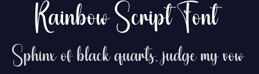 Rainbow Script Font by creativeletter — Script Handwritten Font — thumbnail 2