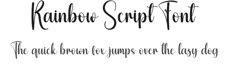 Rainbow Script Font by creativeletter — Script Handwritten Font