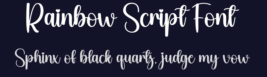 Rainbow Script Font by andikastudio — Script Handwritten Font — thumbnail 2