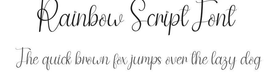 Rainbow Script Font by andikastudio — Script Handwritten Font