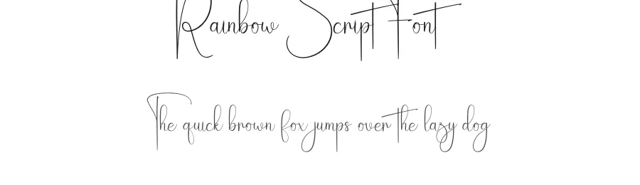 Rainbow Script Font by creativeletter — Script Handwritten Font