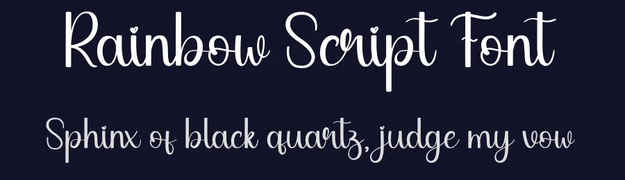 Rainbow Script Font by andikastudio — Script Handwritten Font — thumbnail 2