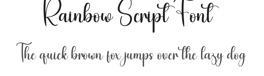 Rainbow Script Font by andikastudio — Script Handwritten Font