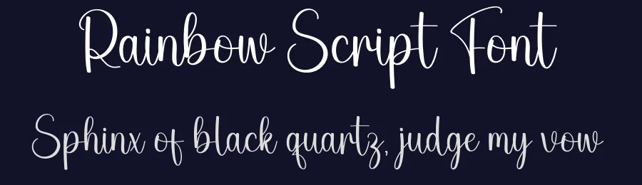 Rainbow Script Font by Store_07 — Script Handwritten Font — thumbnail 2