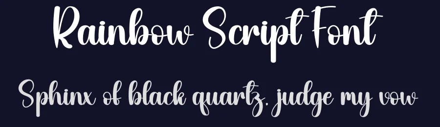 Rainbow Script Font by creativeletter — Script Handwritten Font — thumbnail 2