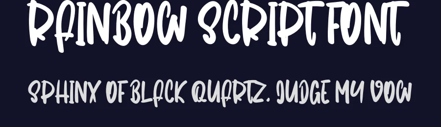 Rainbow Script Font by levincreative — Script Handwritten Font — thumbnail 2