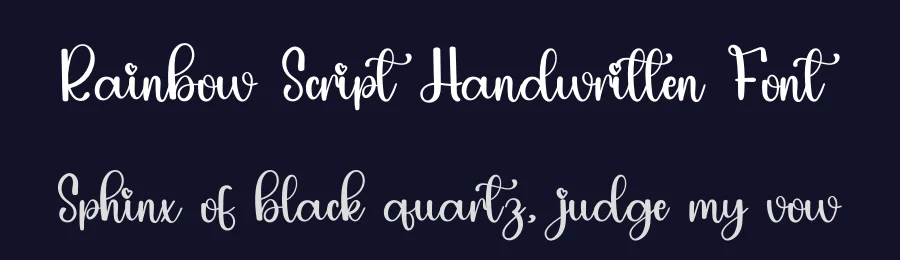 Rainbow Script Handwritten Font by inermediaSTUDIO — Script Handwritten Font — thumbnail 2