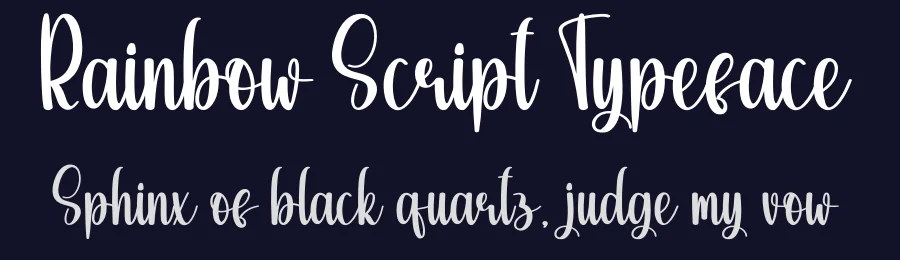 Rainbow Script Typeface by andikastudio — Script Handwritten Font — thumbnail 2