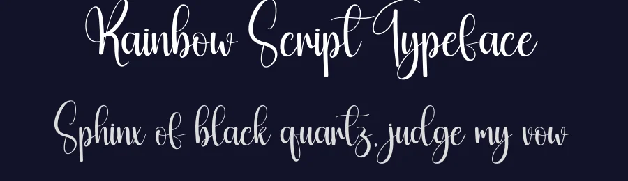 Rainbow Script Typeface by creativeletter — Script Handwritten Font — thumbnail 2