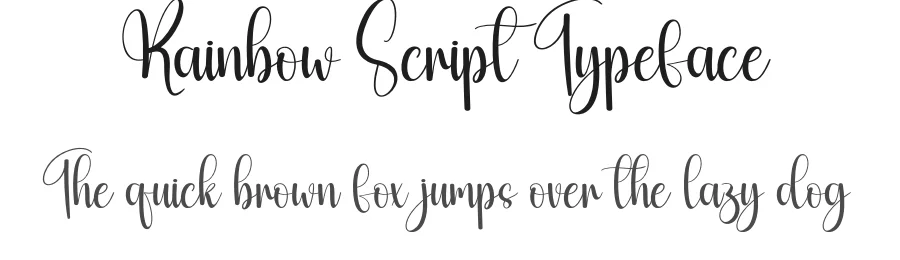 Rainbow Script Typeface by creativeletter — Script Handwritten Font