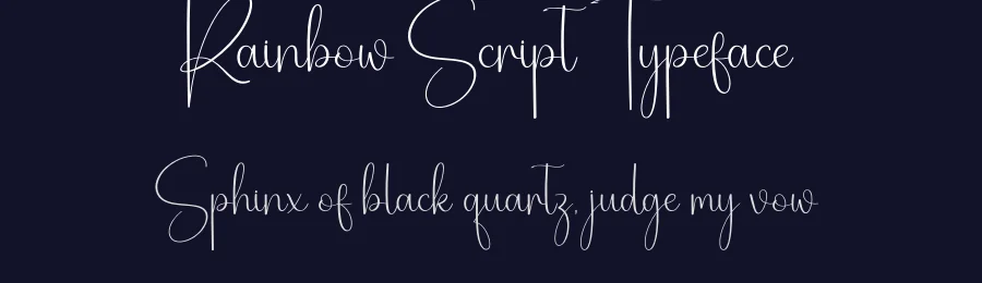 Rainbow Script Typeface by creativeletter — Script Handwritten Font — thumbnail 2