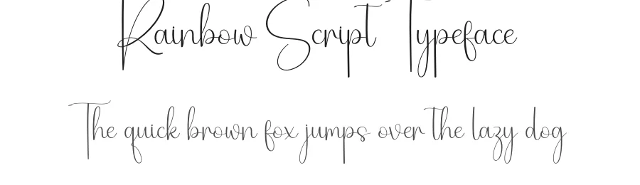 Rainbow Script Typeface by creativeletter — Script Handwritten Font