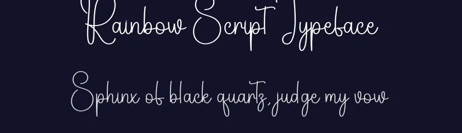 Rainbow Script Typeface by creativeletter — Script Handwritten Font — thumbnail 2