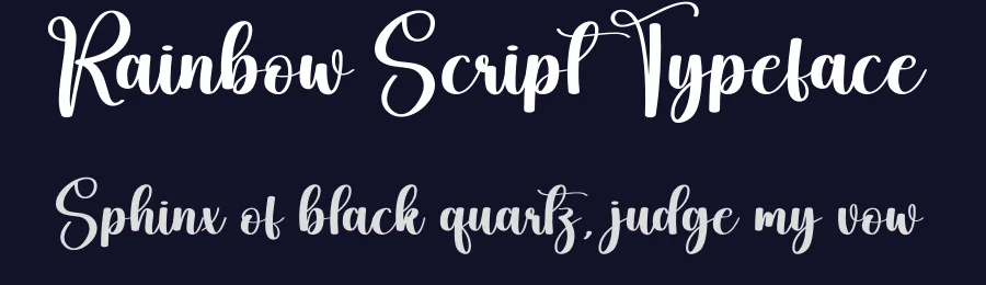 Rainbow Script Typeface by andikastudio — Script Handwritten Font — thumbnail 2