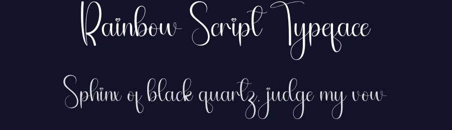 Rainbow Script Typeface by andikastudio — Script Handwritten Font — thumbnail 2