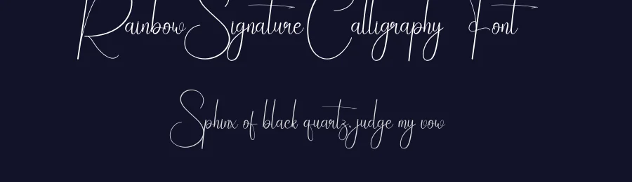 Rainbow Signature Calligraphy Font by andikastudio — Script Handwritten Font — thumbnail 2