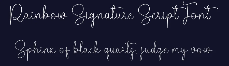 Rainbow Signature Script Font by andikastudio — Script Handwritten Font — thumbnail 2