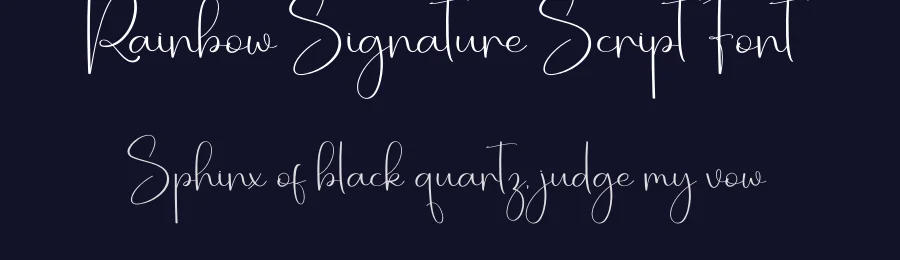 Rainbow Signature Script Font by creativeletter — Script Handwritten Font — thumbnail 2