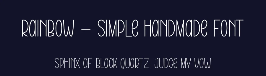 Rainbow – Simple Handmade Font by andikastudio — Display Font — thumbnail 2