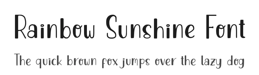 Rainbow Sunshine Font by qwrtype — Decorative Font
