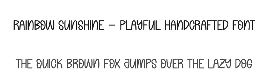 Rainbow Sunshine – Playful Handcrafted Font by andikastudio — Display Font