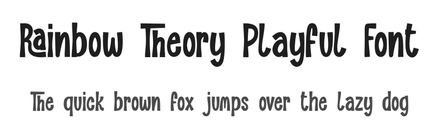 Rainbow Theory Playful Font by Bluestype Studio — Display Font