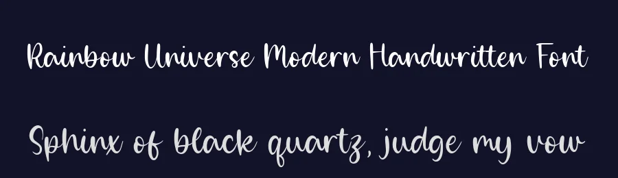 Rainbow Universe Modern Handwritten Font by balpirick — Script Handwritten Font — thumbnail 2