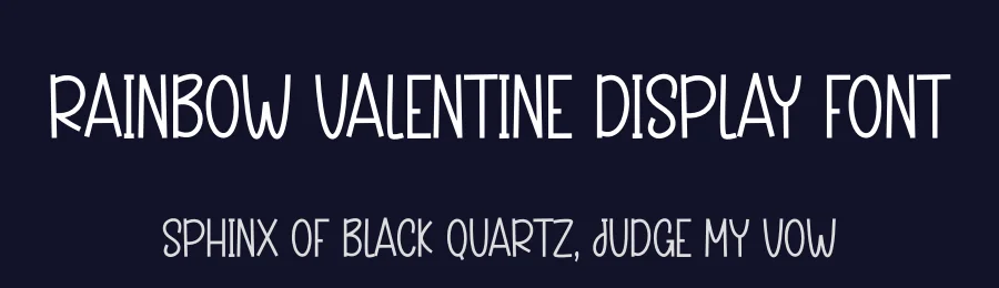 Rainbow Valentine Display Font by andikastudio — Display Font — thumbnail 2