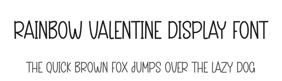 Rainbow Valentine Display Font by andikastudio — Display Font