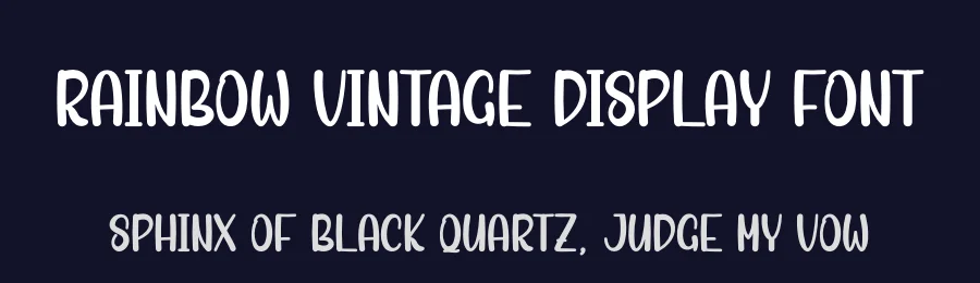Rainbow Vintage Display Font by andikastudio — Display Font — thumbnail 2