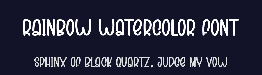 Rainbow Watercolor Font by creativeletter — Display Font — thumbnail 2